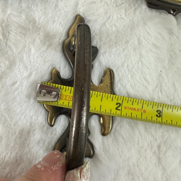 Vintage Brass Dresser Drawer Pulls Handles set of 9 (A7316DC) - Picture 7 of 7